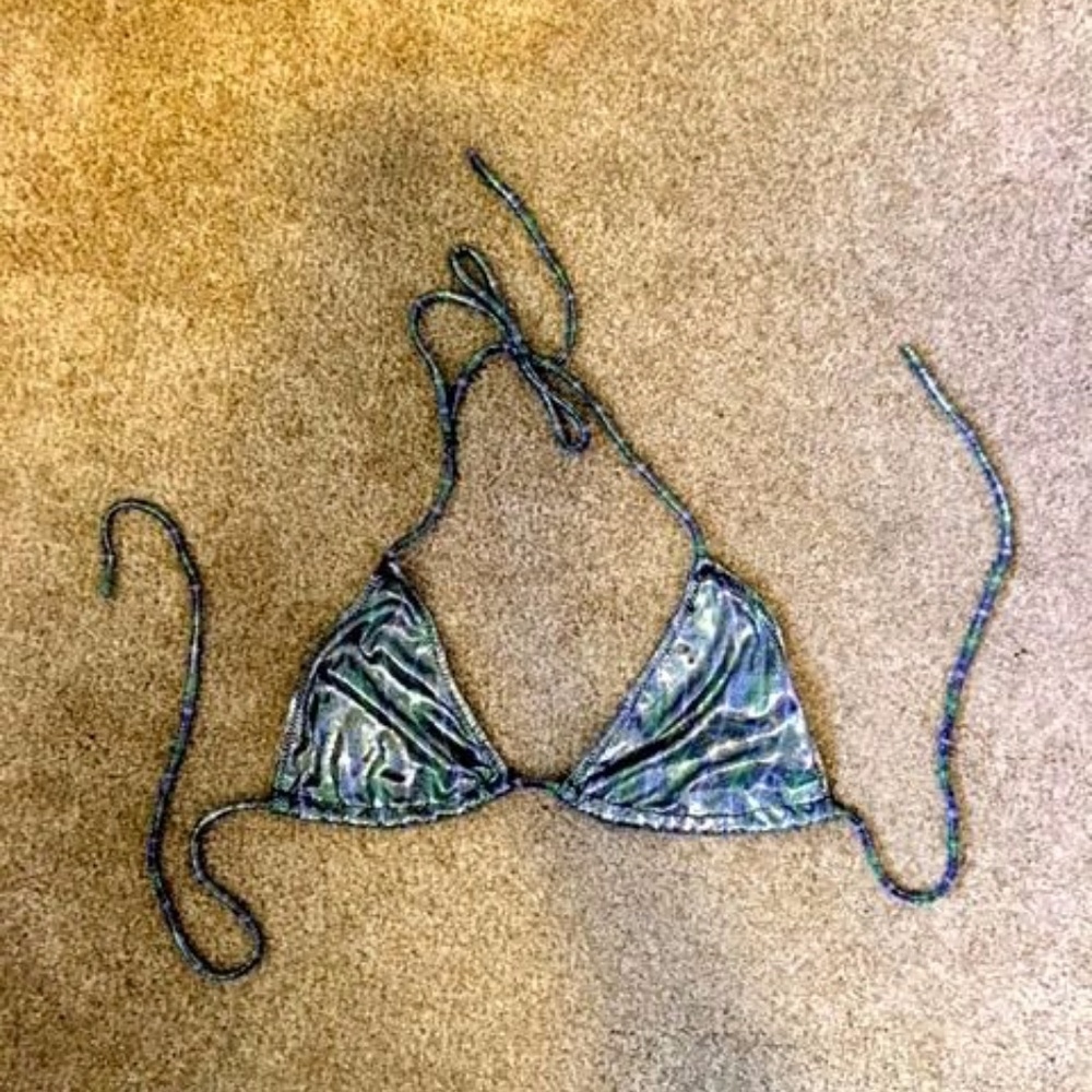 Sexy Metallic Bikini Top